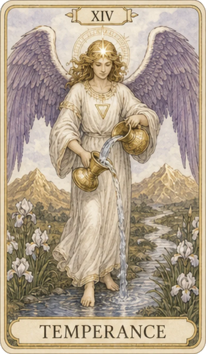 الاعتدال tarot card