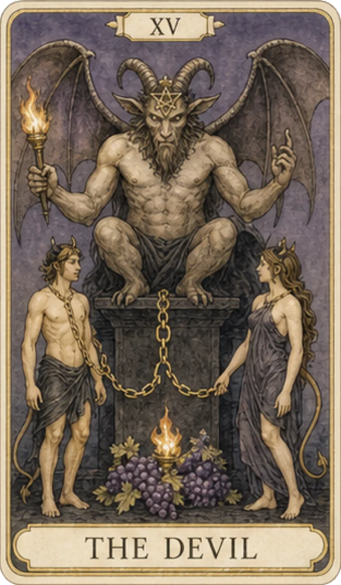 O Diabo tarot card