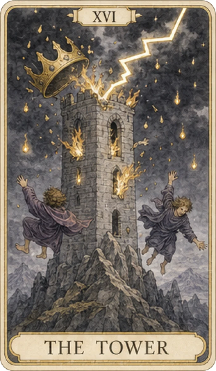Der Turm tarot card