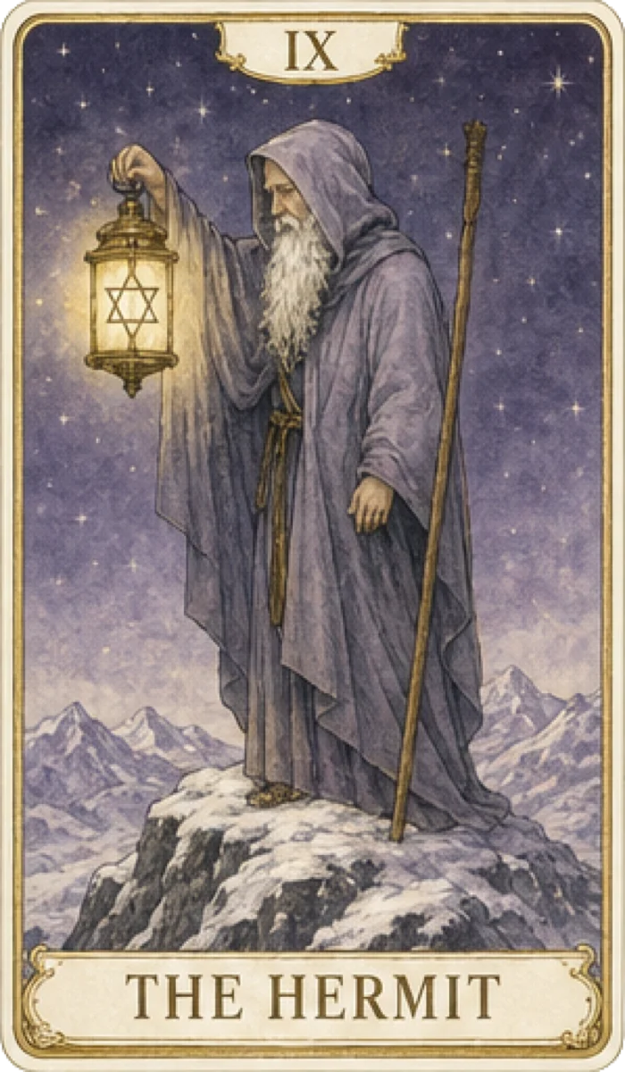 The Hermit tarot card